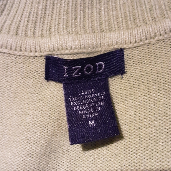 IZOD Green top Spandex Blouse - Picture 4 of 4